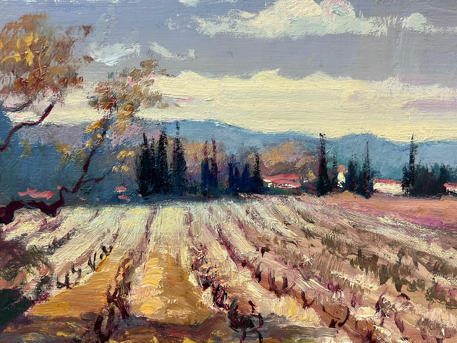 Artista/ Scuola: Guy Benard (francese, nato nel 1928) firmato in basso. Pittore di Rouen, in Normandia, ha esposto in tutta la Francia. 

Titolo: Provence Vignoble

Media:  olio su tela firmato, non incorniciato e iscritto verso

dimensioni: 15 x 18
