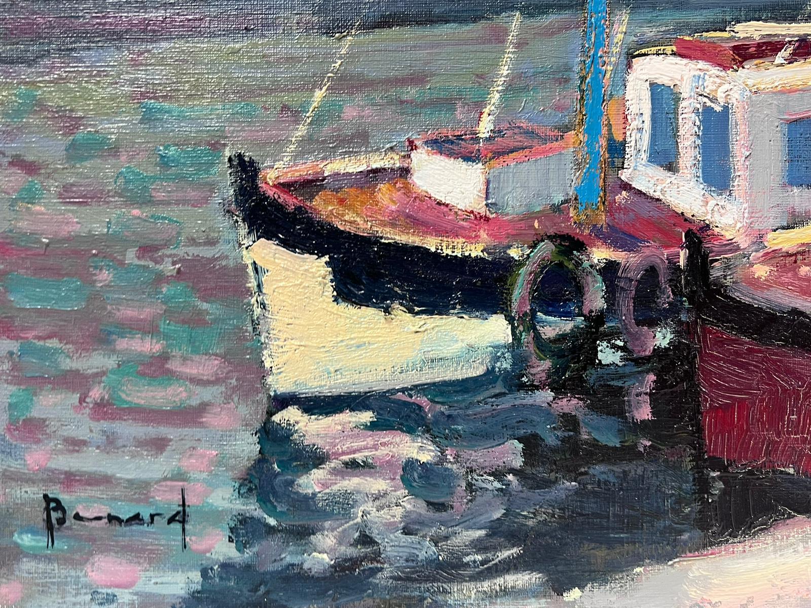 Artist/ School: Guy Benard (French b.1928) signed lower corner. Painter from Rouen, Normandy, exhibited throughout France. 

Title: Honfleur Harbour

Medium: signed oil on canvas, unframed and inscribed verso

size: 18 x 24 inches

Provenance: