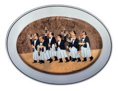 Plato ovalado Guy Buffet 'Eschenbach Porzellan' la Carga de la Brigada de la Botella