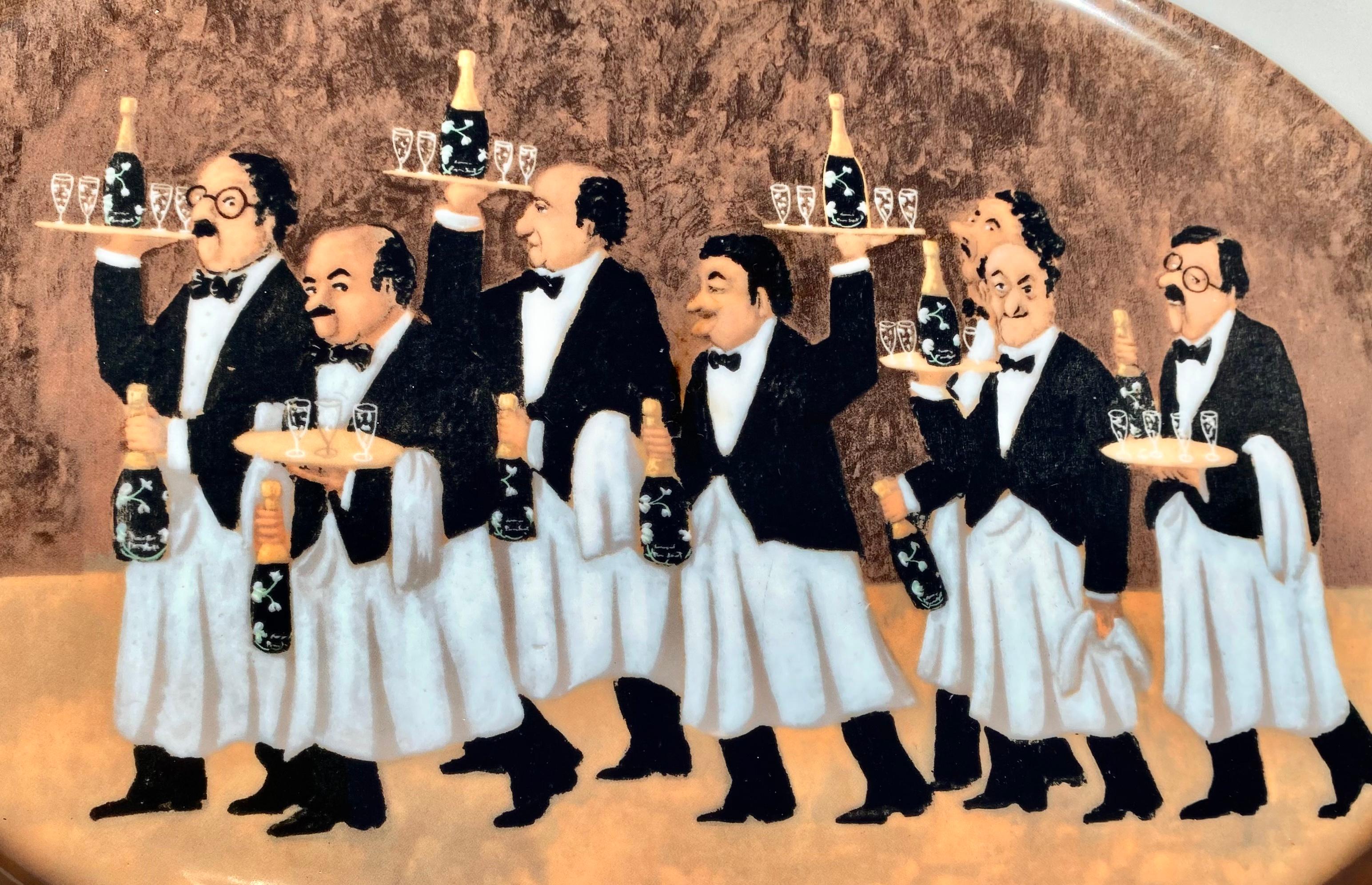 Le plateau ovale Charge of the Bottle Brigade de Guy Buffet (Eschenbach Porzellan) Bon état - En vente à New Orleans, LA