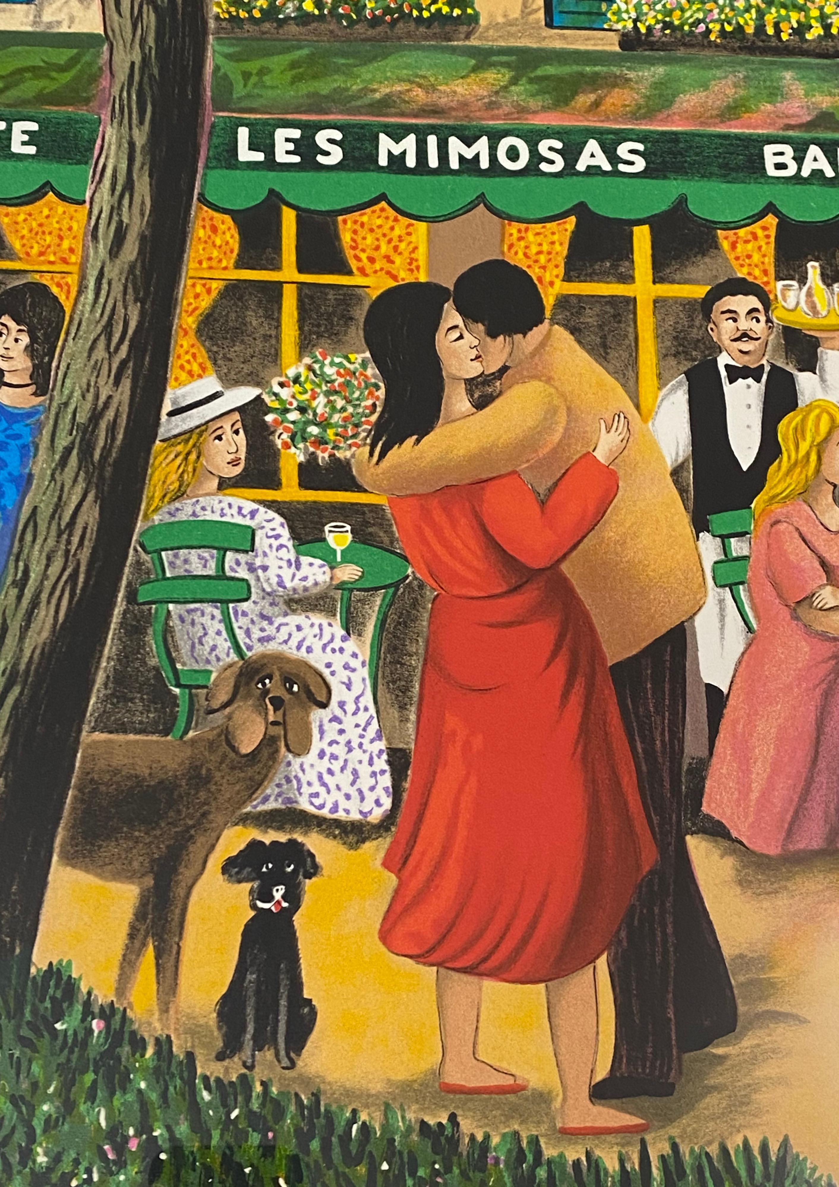 Guy Buffet « Springtime in Provence », lithographie encadrée en édition limitée, 20e siècle 5