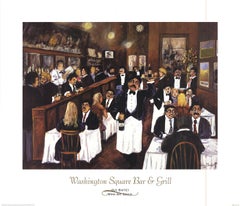 Used Guy Buffet 'Washington Square Bar & Grill' 1994- Offset Lithograph