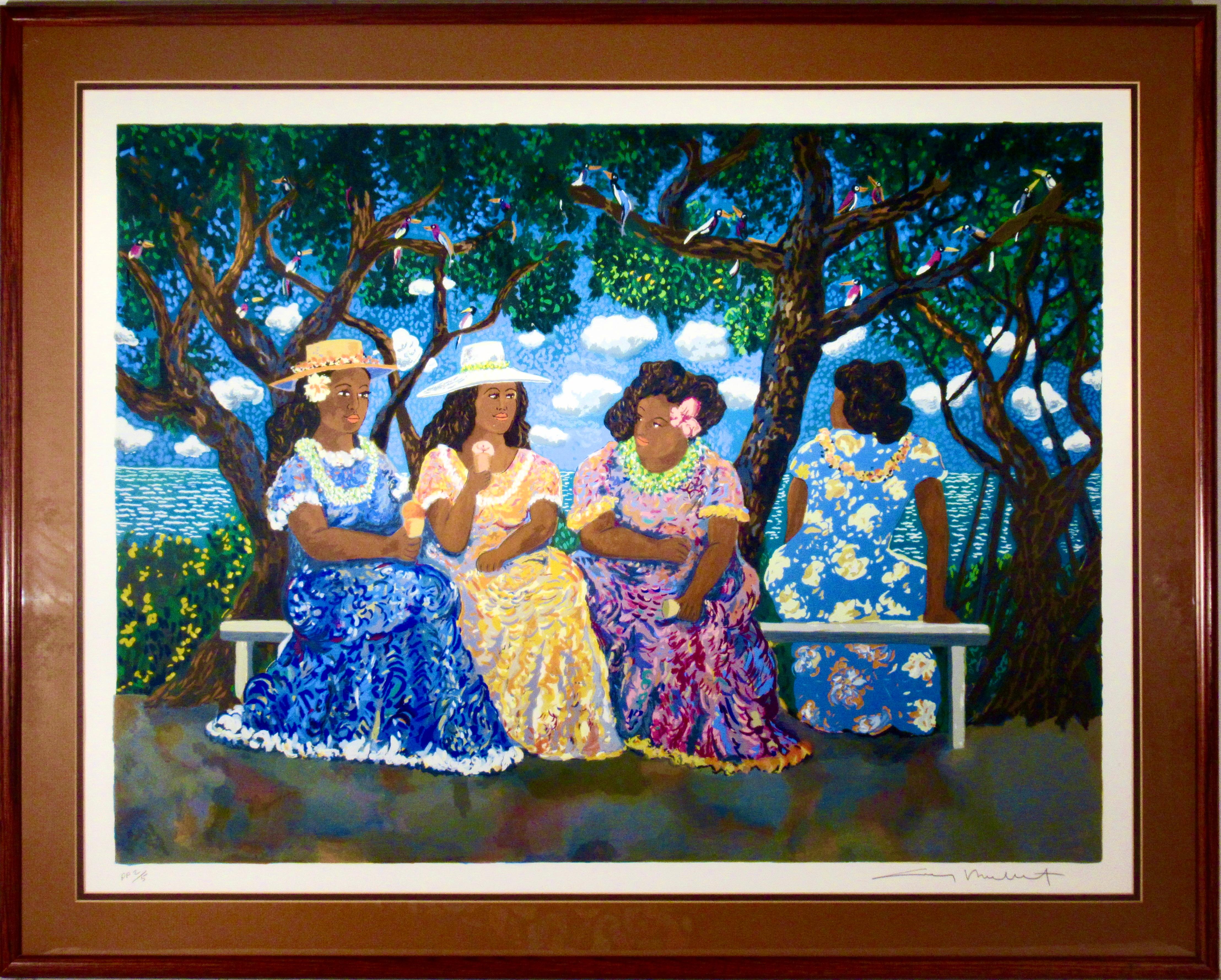Landscape Print Guy Buffet - Glace rasée d'Honolulu