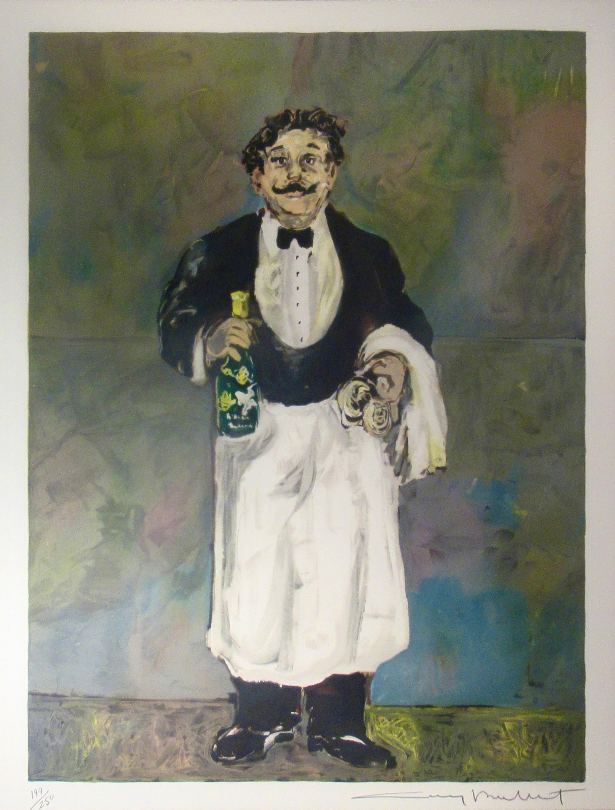 Le Sommelier - Print by Guy Buffet