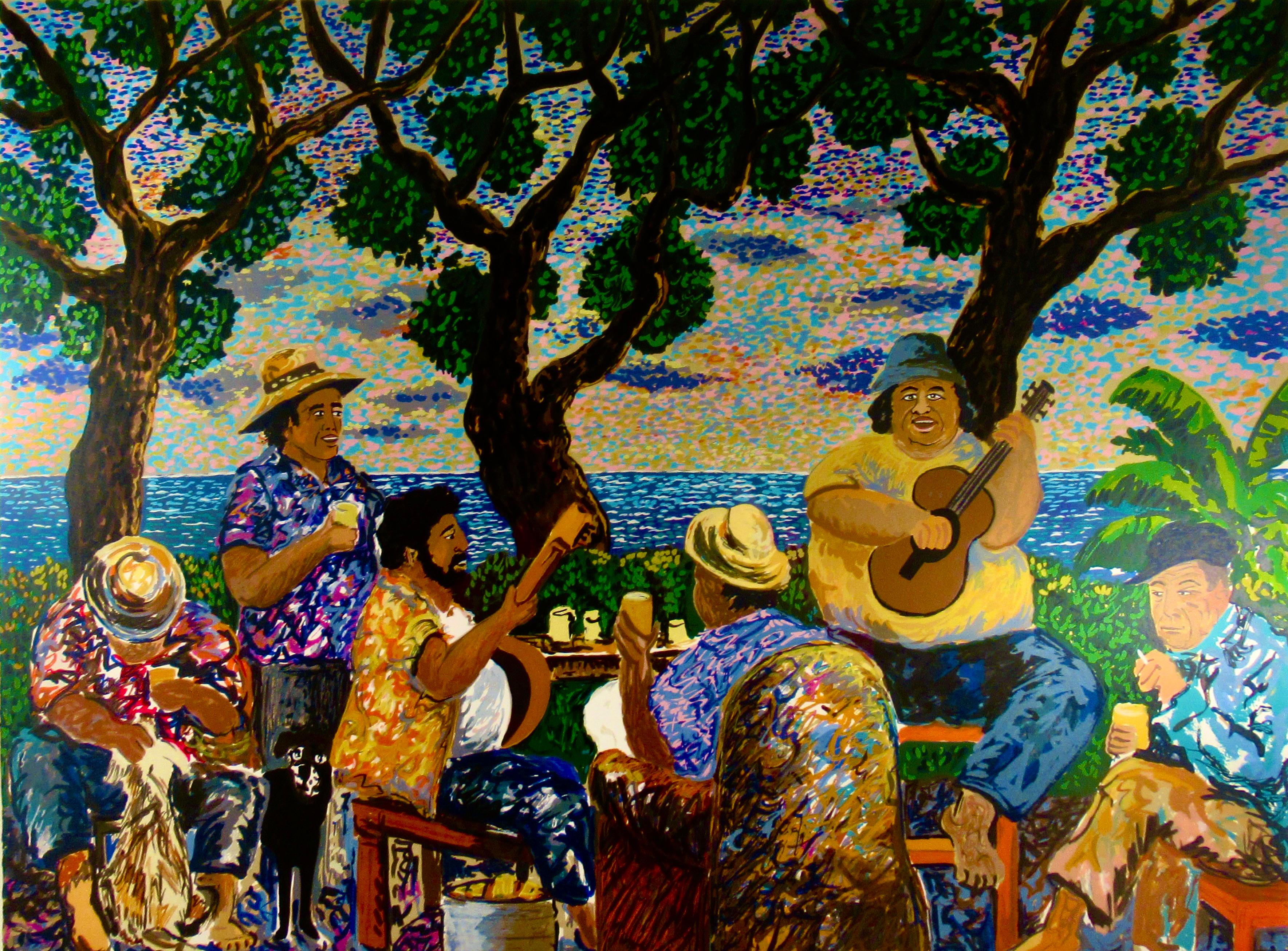 Pau Hana - Modern Print by Guy Buffet
