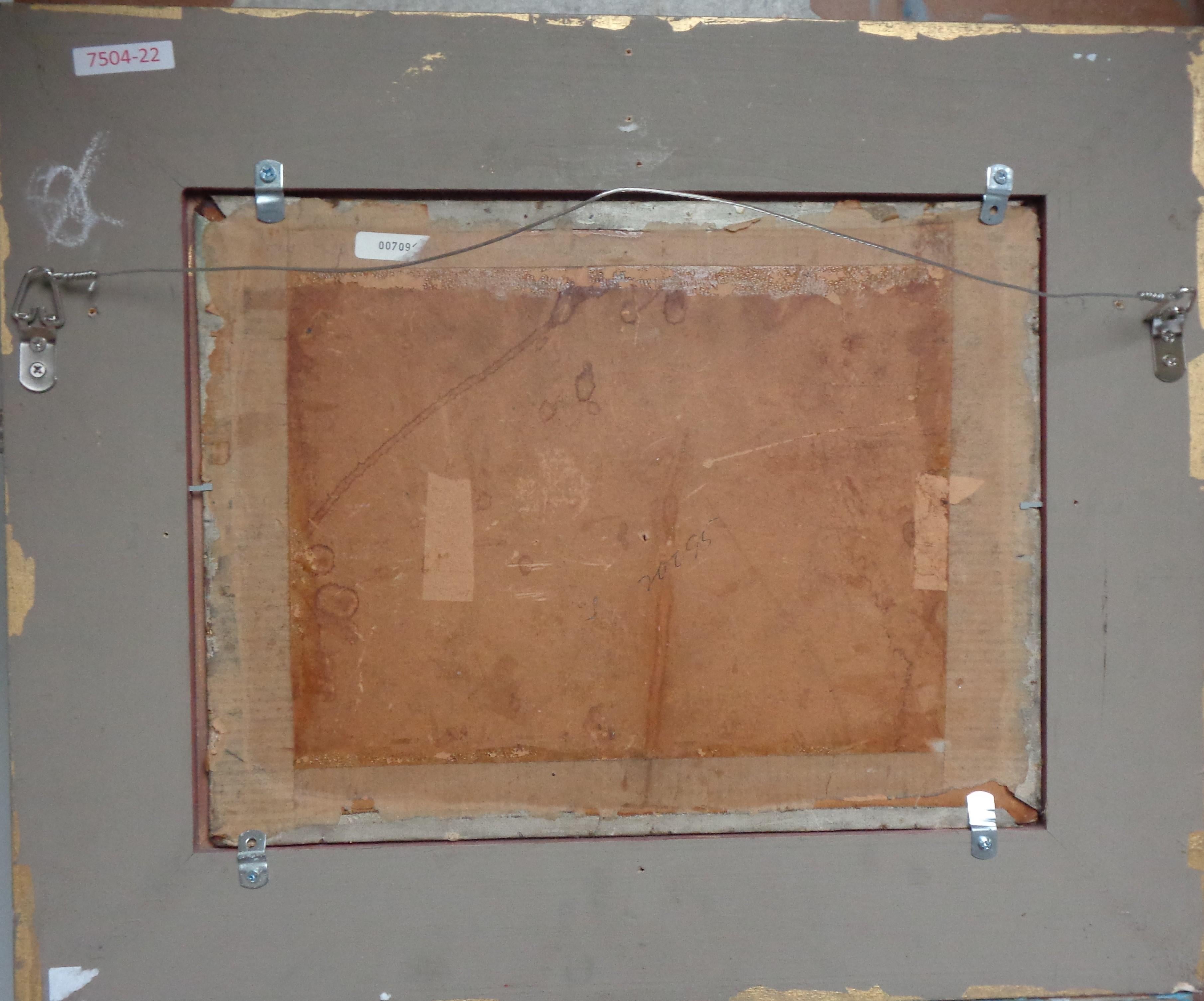 Felsen & Bäume
Öl/Board
Bild 12 x 16 ungerahmt, 18,75 x 22,75 gerahmt
Signiert unten links, obwohl schwer zu lesen.
Keine Restaurierung, in einem Reproduktionsrahmen untergebracht.
Das Gemälde ist in schönem Zustand und ist viel weicher in Person,