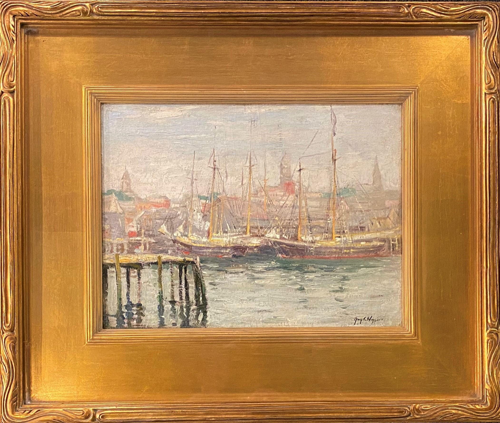 Landscape Painting di Guy Carleton Wiggins - Gloucester