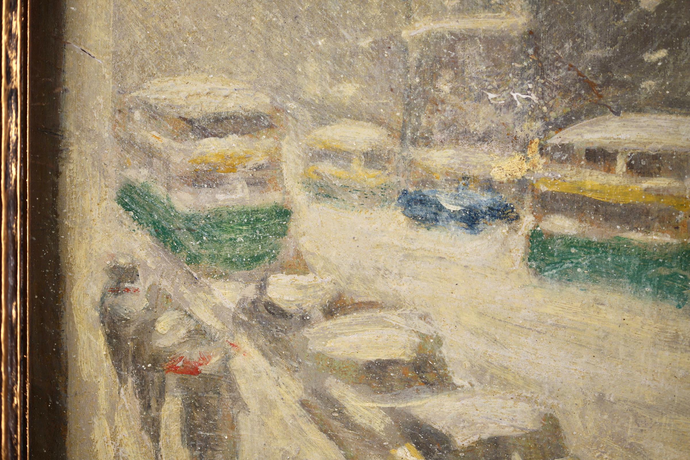 Midtown Storm - New York - Impressionist Oil, Snowy Cityscape by Guy Wiggins 7