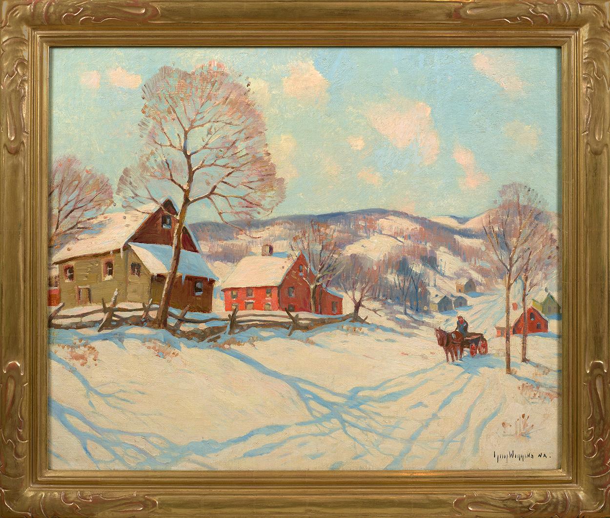 Winter on Killingworth Hills - Painting by Guy Carleton Wiggins