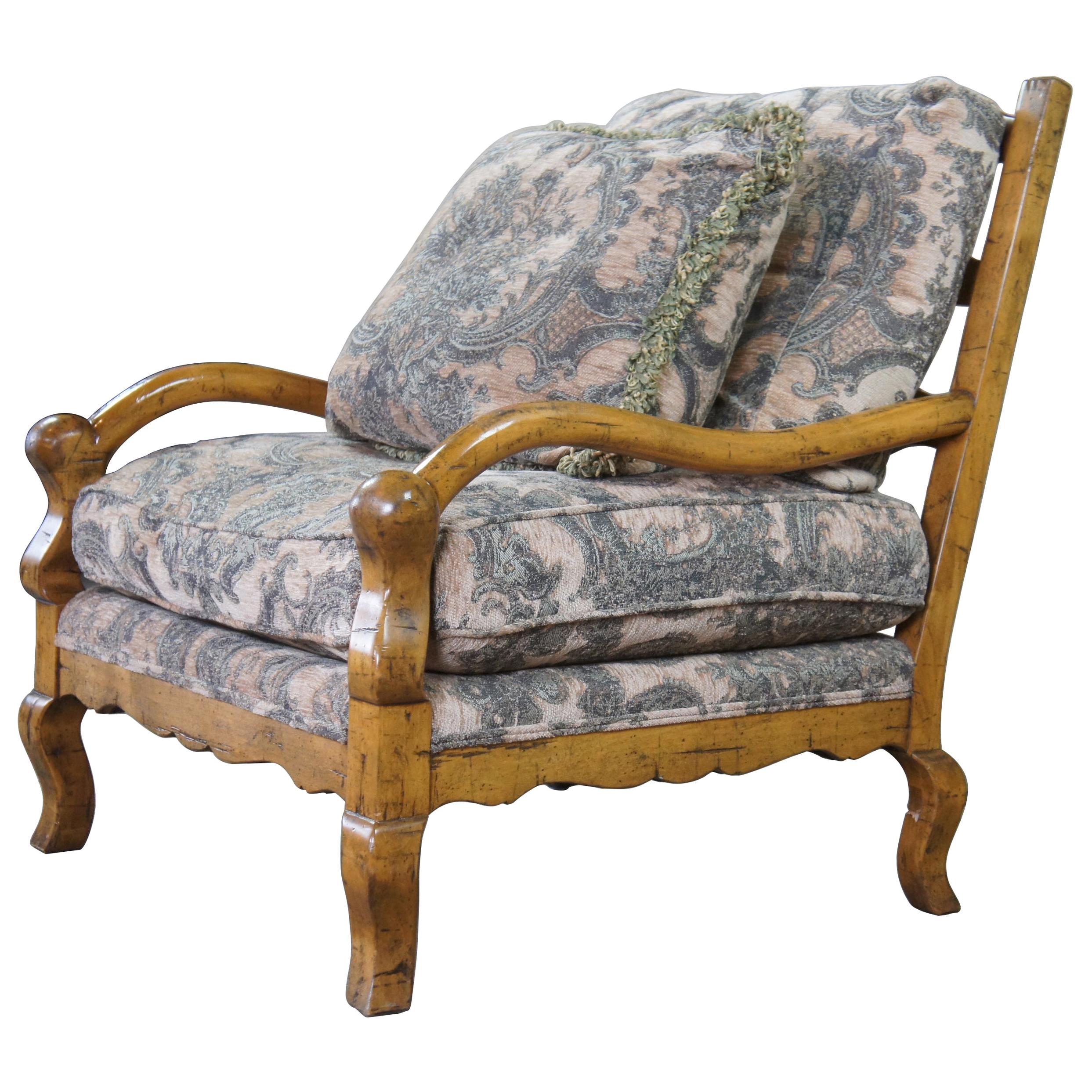 Guy Chaddock Country French Oversized Knuckle Lounge Arm Chair Ladderback Uc3001