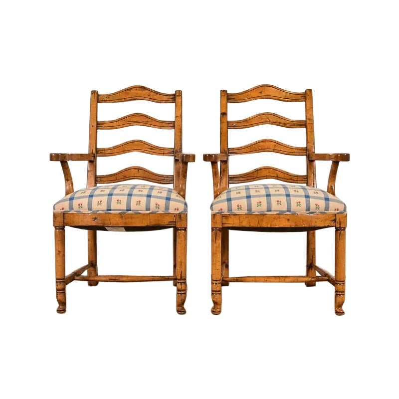 Guy Chaddock, poltrone rustiche da sala da pranzo o sedie da capitano, coppia