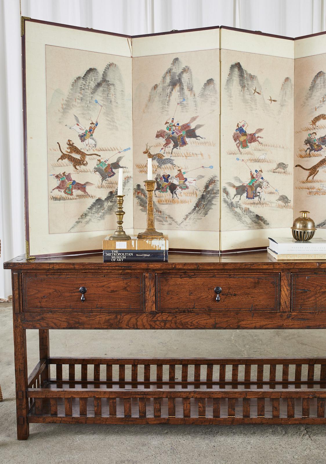 Guy Chaddock Oak Sideboard Server or Console Table 3