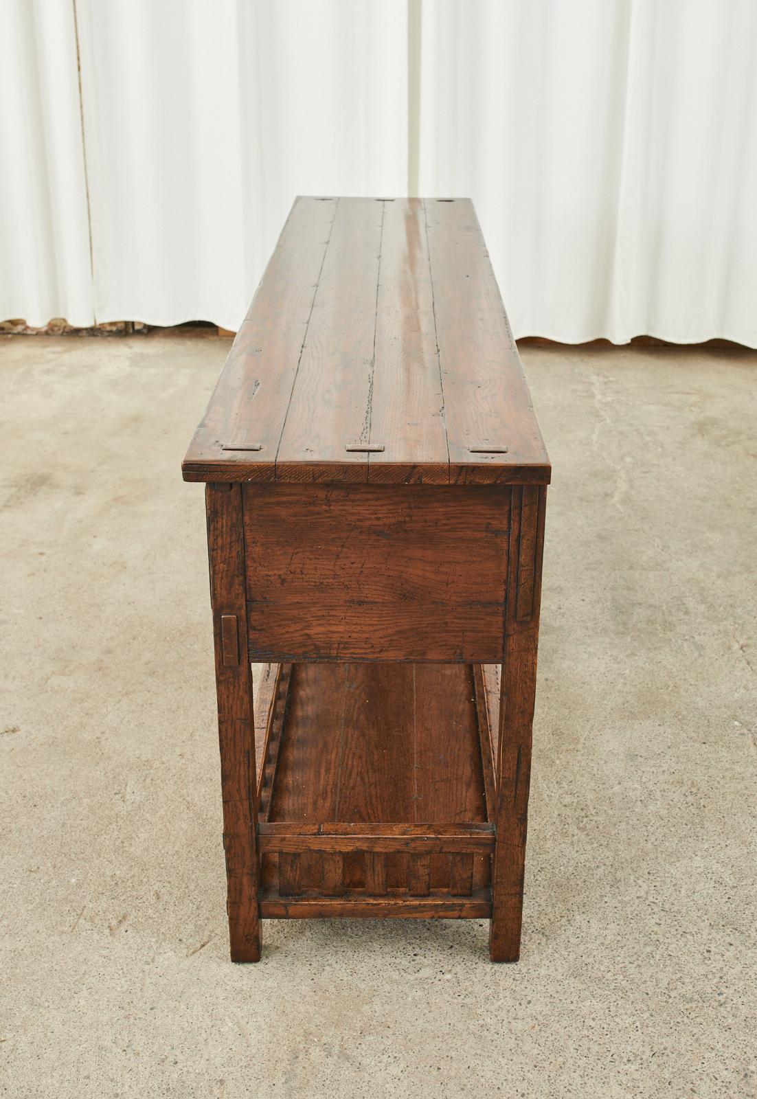 Guy Chaddock Oak Sideboard Server or Console Table 9