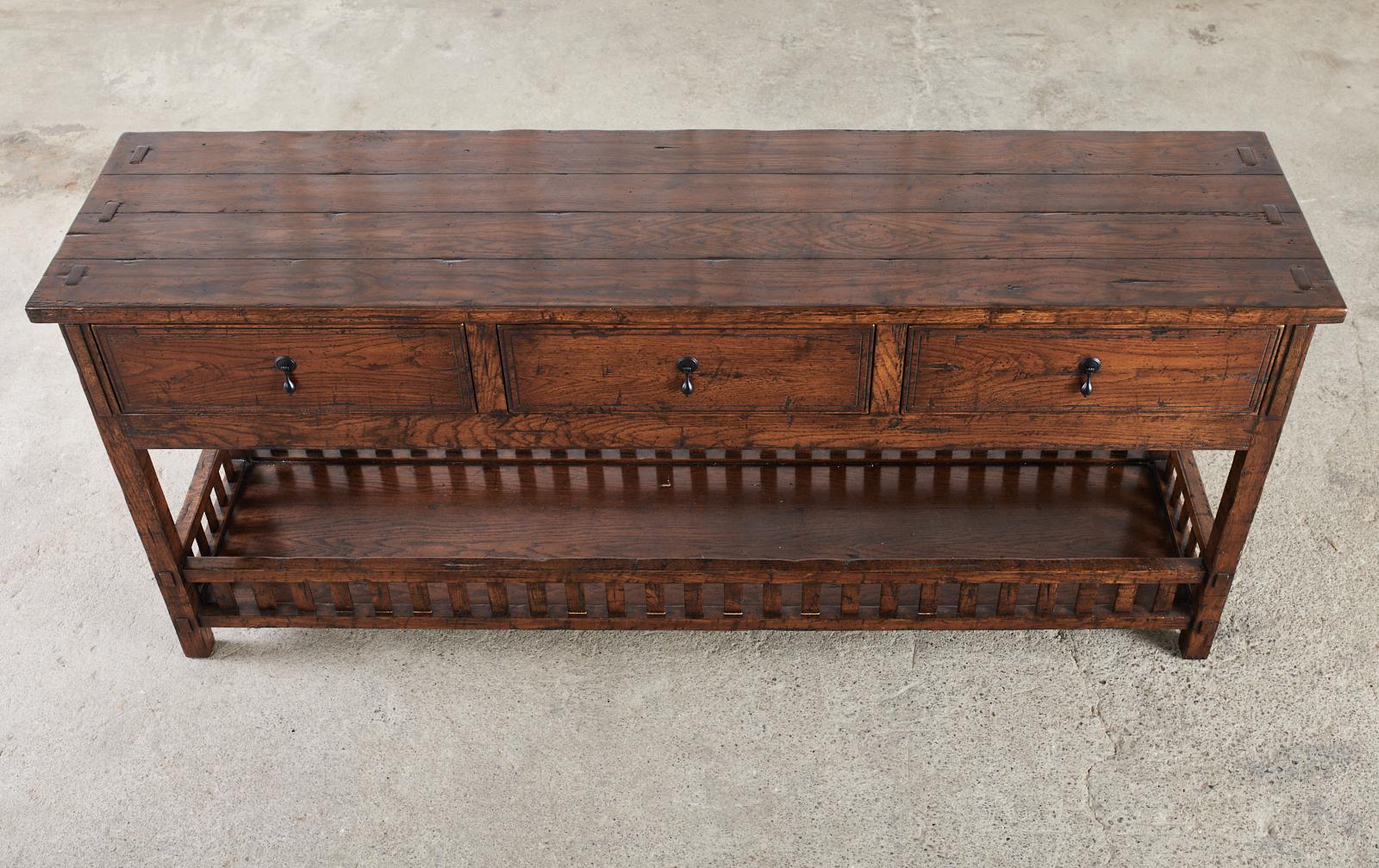 American Guy Chaddock Oak Sideboard Server or Console Table