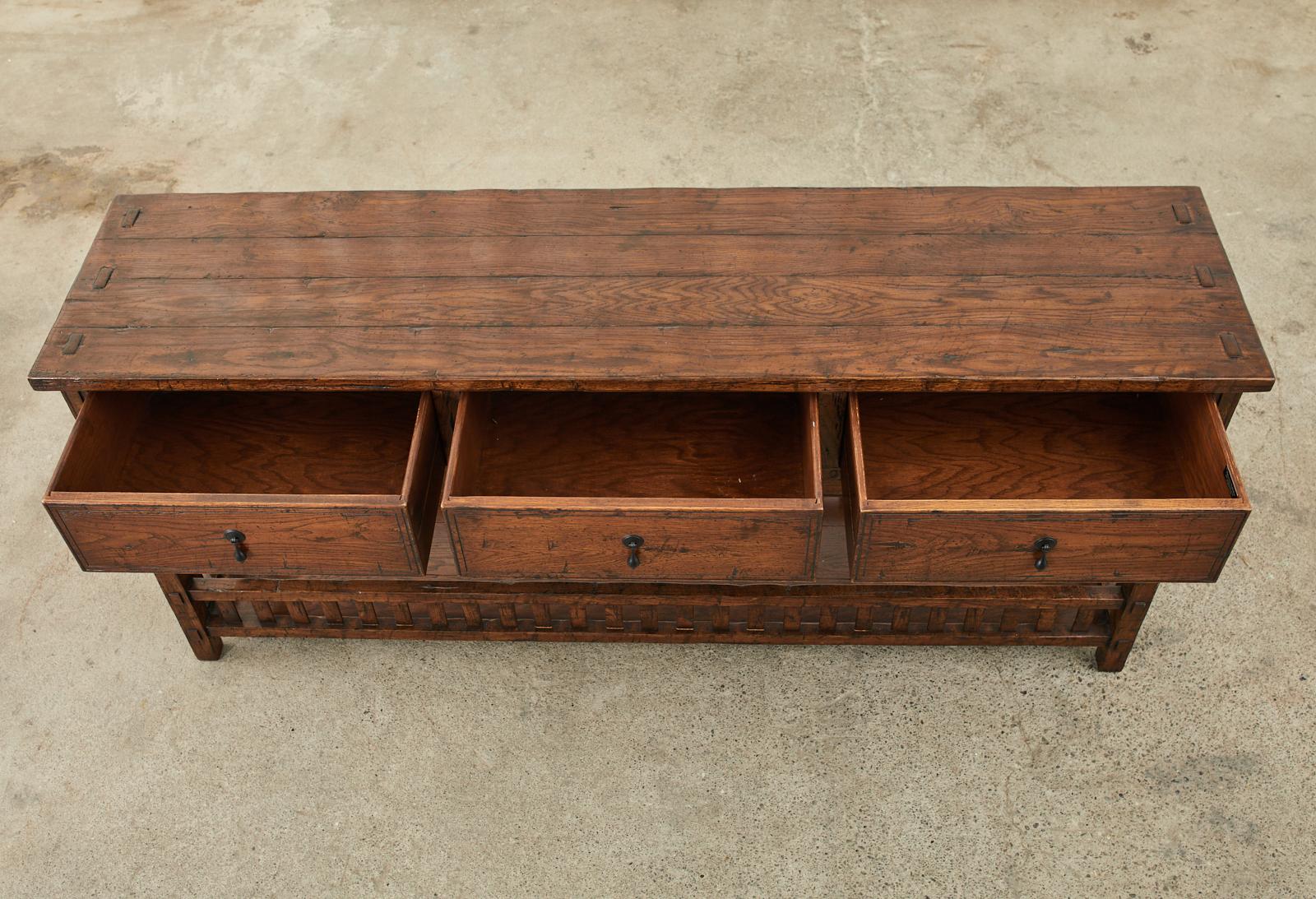 Contemporary Guy Chaddock Oak Sideboard Server or Console Table