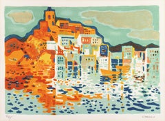 'Breton Harbor', Post-Impressionist Coastal Scene, Salon d'Automne, MAM Paris