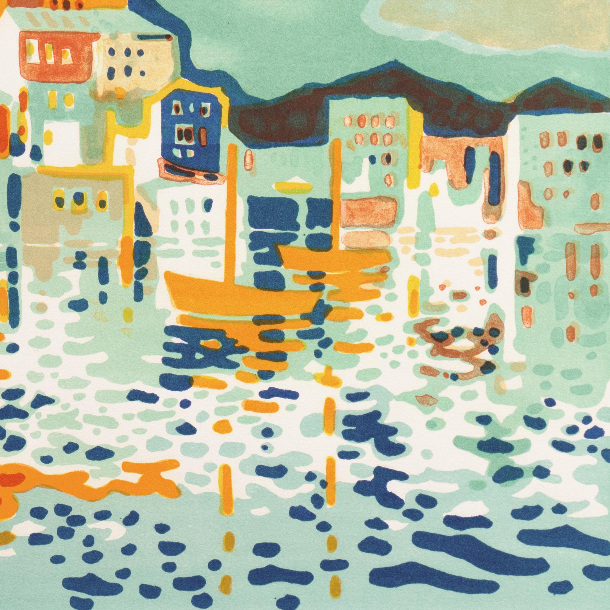 'Breton Harbor', Post-Impressionist Coastal Scene, Salon d'Automne, MAM Paris  2
