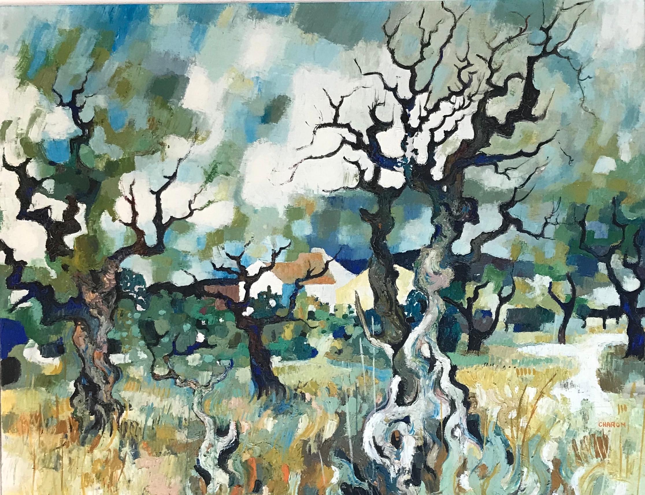 Guy Charon Landscape Painting - Autumn landscape