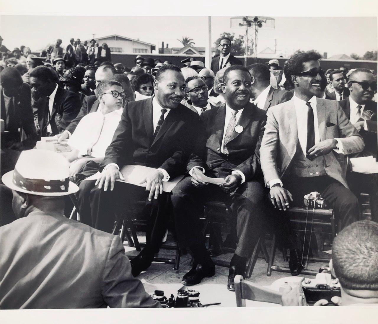 Guy Crowder Portrait Print - Icons & people: Rev. Dr. Martin Luther King, Ralph Abernathy, Sammy Davis Jr.