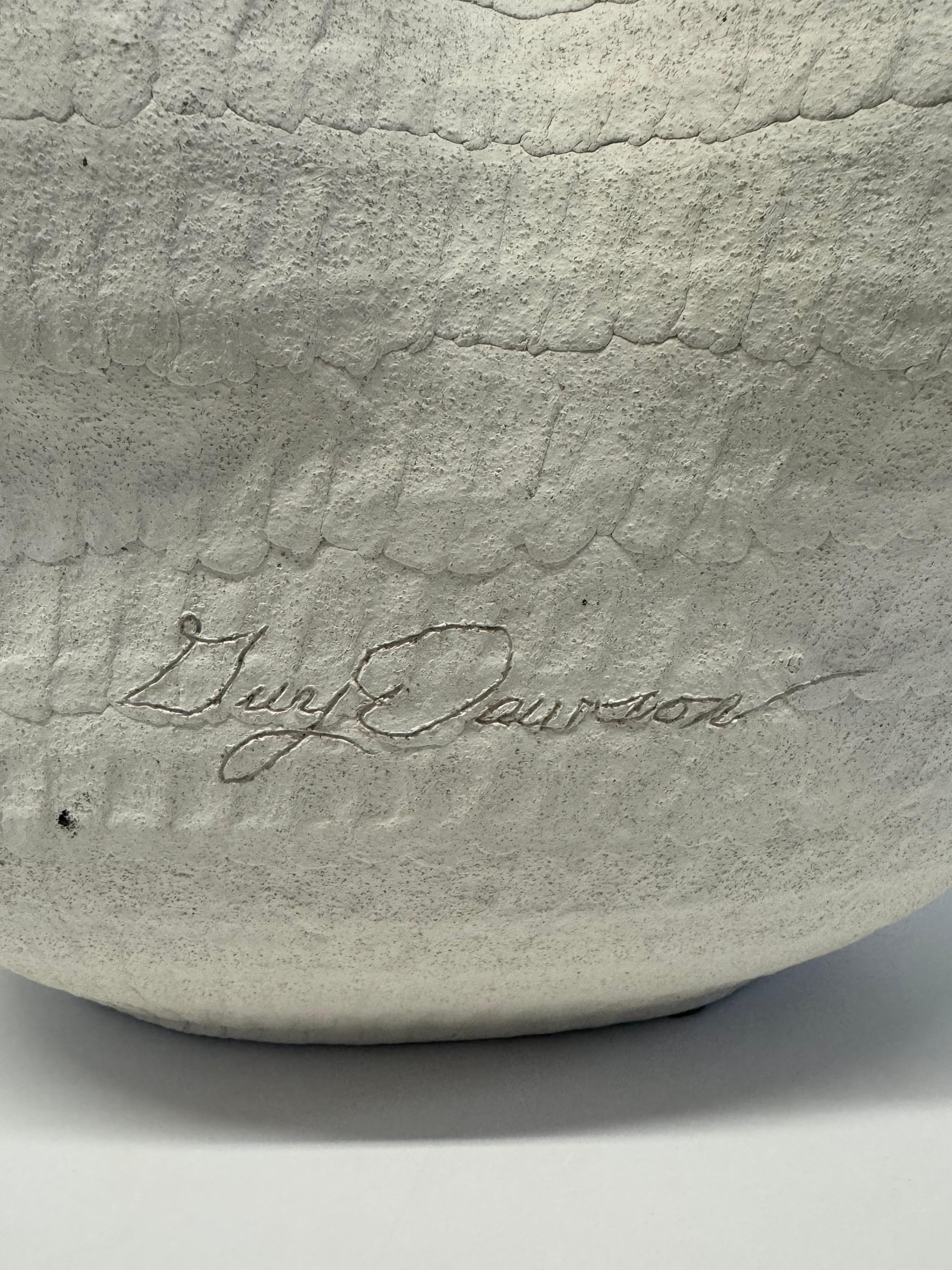 Guy Dawson Gran jarrón escultórico modernista de Studio Pottery, firmado en venta 5