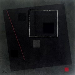 Tappeto astratto geometrico Guy de Lussigny / Appendiabiti da parete per Tisca, Svizzera