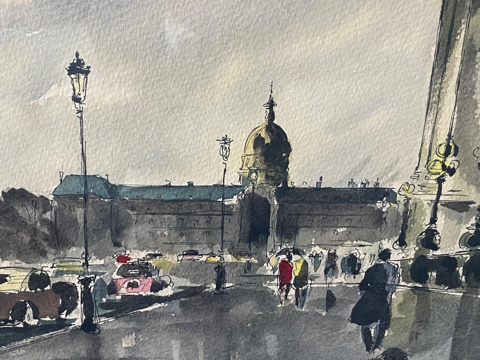 Guy de Neyrac Signiert Französisch Impressionistische Gemälde Pont Alexandre III, Paris im Angebot 3
