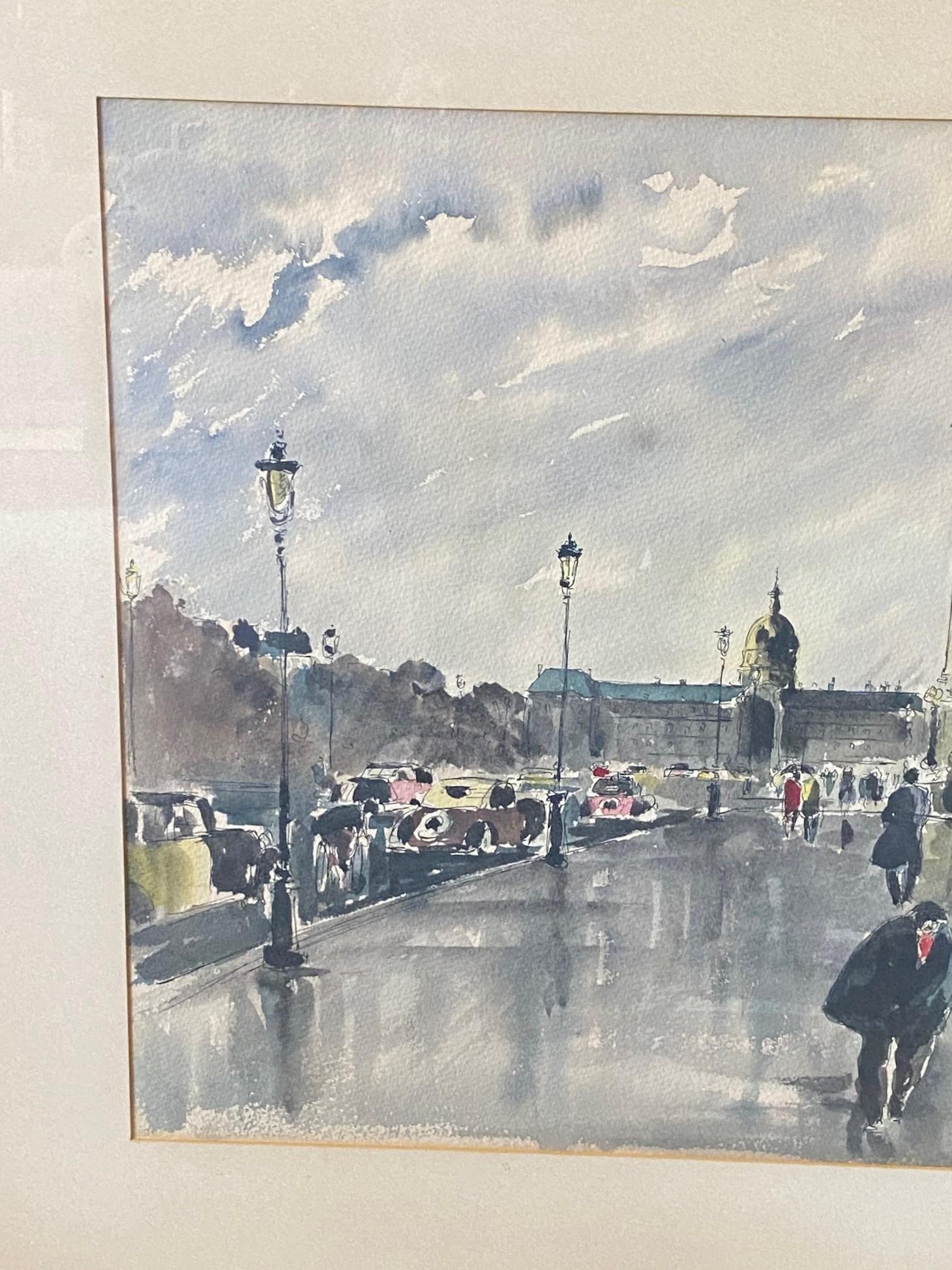 Guy de Neyrac Signiert Französisch Impressionistische Gemälde Pont Alexandre III, Paris im Zustand „Gut“ im Angebot in Studio City, CA