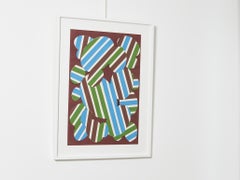 Guy de Rougemont Mischtechnik Collage Pelouse Perturbe 1971