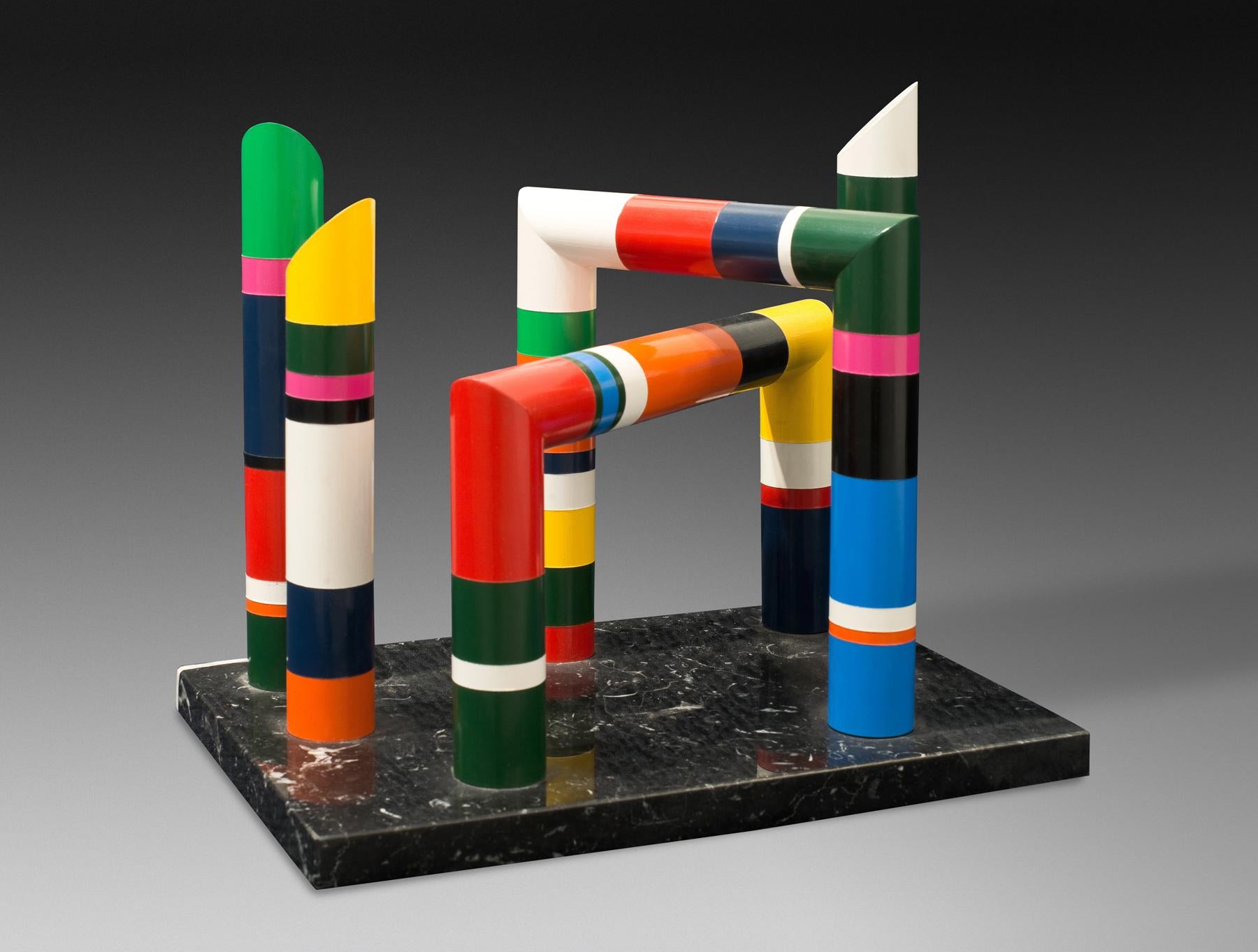 GUY DE ROUGEMONT
Sculpture colonnes de table – 1972-2006
Lacquered PVC
25 x 20 x 30 cm
9.8 x 7.8 x 11.8 in.
Edition of 8
Signed and numbered under the base