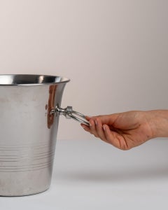 Guy Degrenne Silver Plate Champagne Bucket, Campana Urn, 20th Century