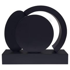 Große, postmoderne, abstrakte Tischskulptur aus geschweißtem Stahl von Große Dill, Mid-Century