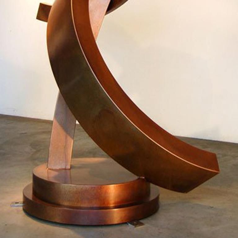 Boon - Gold Abstract Sculpture by Guy Dill