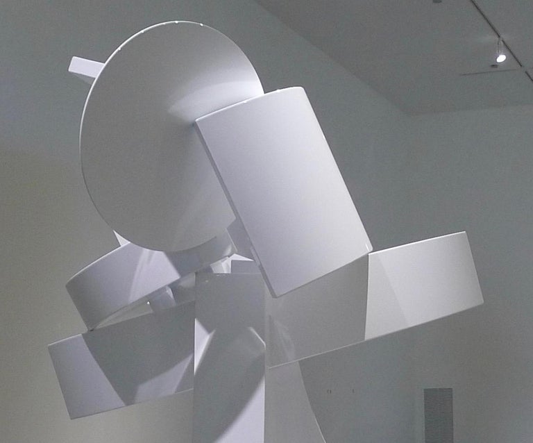 Cache, abstract sculpture, white, vertical, indoor, outdoor, contemporary 

Guy Dill is an American sculptor noted for his monumental bronze and marble abstractions. His work is included in international collections at the Solomon R. Guggenheim
