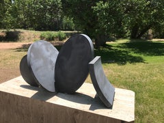 Large Dorado by Guy Dill, abstract sculpture, outdoor, steel, powder coat 