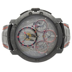 Guy Ellia: 18 Karat schwarze Jumbo-Chronographuhr aus PVD und Titan Ref. OGN.RS.2388