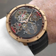 Guy Ellia: 18 Karat Gold Time Space Quantieme Uhr mit ewigem Kalender, #2/200