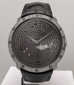 Zeitraumarmbanduhr Guy Ellia aus 18 Karat Weißgold und Diamanten