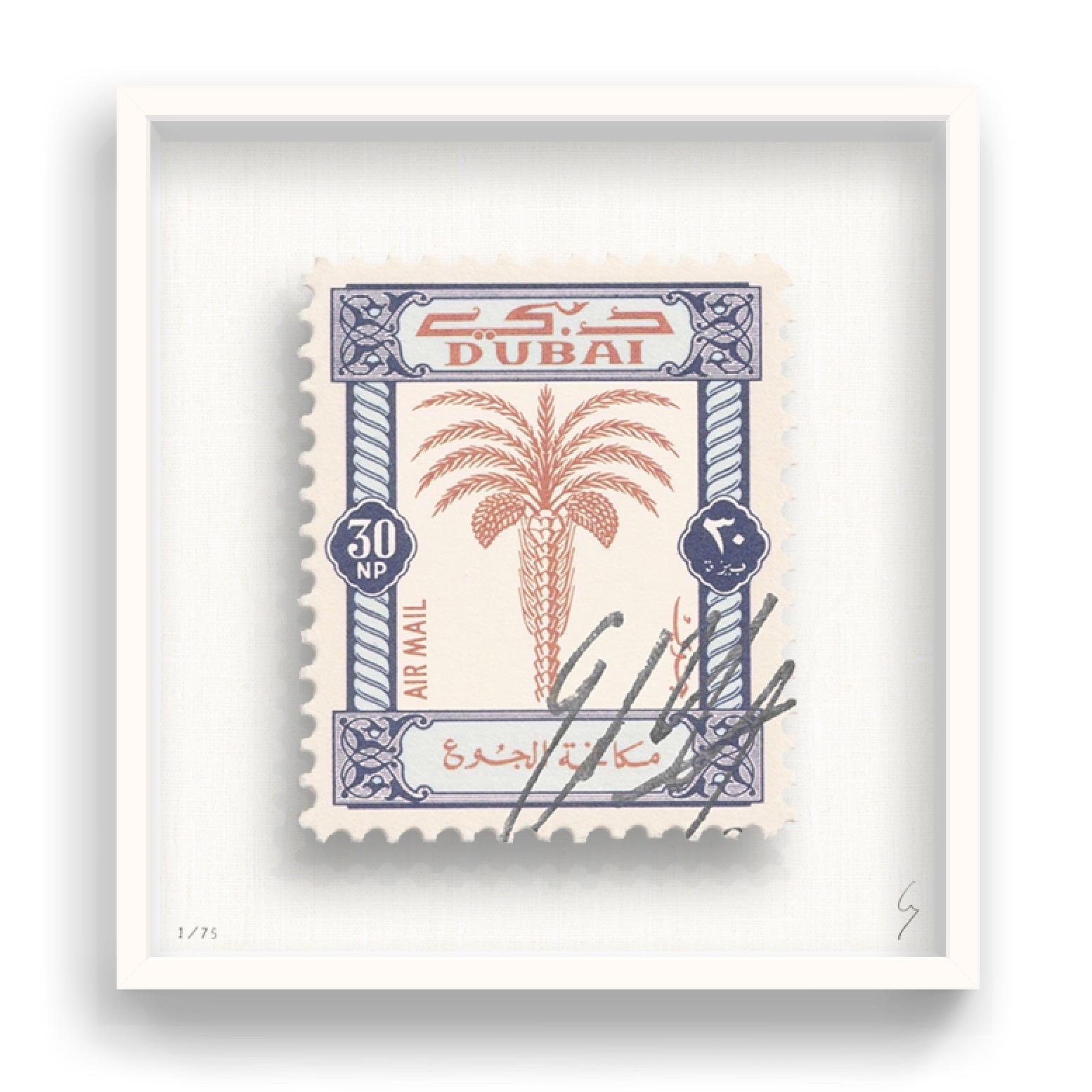 Guy Gee, Dubai (medium)

Hand-engraved print on 350gsm on G.F Smith card
53 x 56cm (20 4/5 x 22 2/5 in)
Frame included 
Edition of 75 

Each artwork by Guy had been digitally reimagined from an original postage stamp. Cut out and finished by hand,