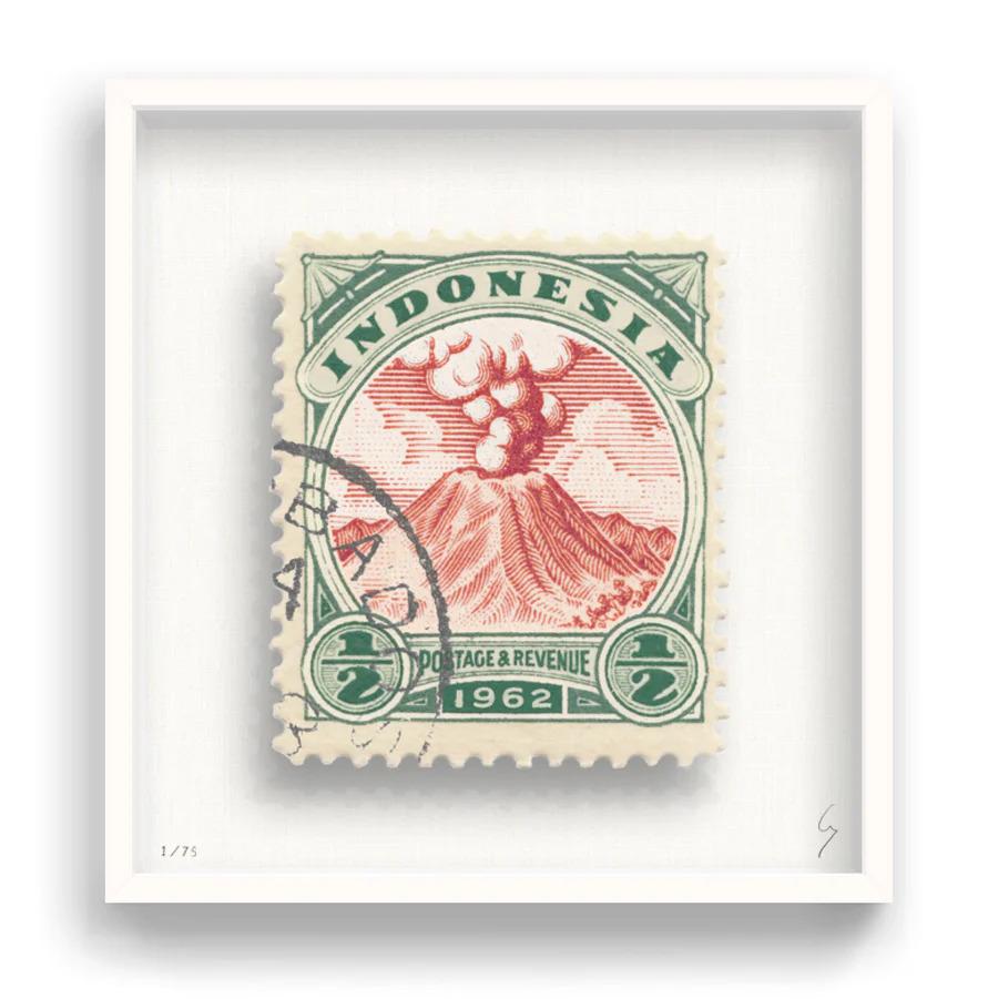 INDONESIA

Each artwork by Gee has been digitally reimagined from an original postage stamp. Printed on 350 gsm G. F. Smith card, cut out and finished by hand, the artwork is then float mounted.

Hand-signed and editioned by the artist

This piece