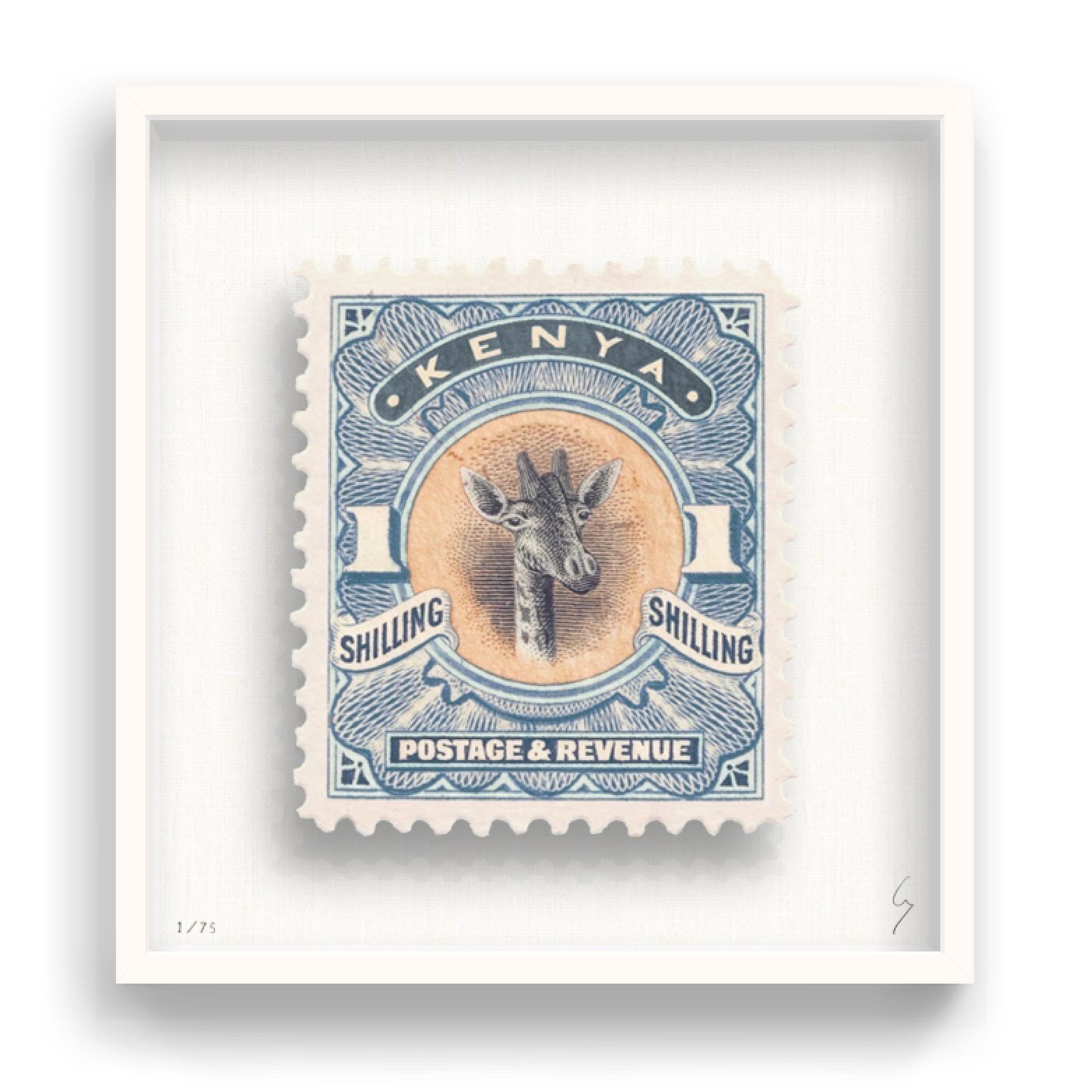 Guy Gee, Kenya (moyen)

Impression gravée à la main sur carte G.F Smith 350 g/m².
53 x 56cm (20 4/5 x 22 2/5 in)
Cadre inclus 
Edition de 75 

Chaque œuvre de Guy a été réimaginée numériquement à partir d'un timbre-poste original. Découpée et finie
