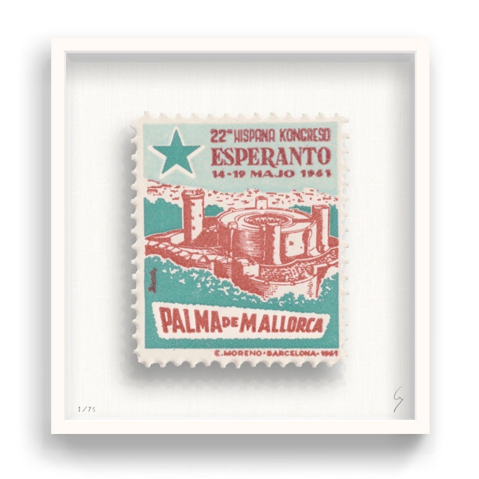 Guy Gee, Mallorca (medium)

Hand-engraved print on 350gsm on G.F Smith card
53 x 56cm (20 4/5 x 22 2/5 in)
Frame included 
Edition of 75 

Each artwork by Guy had been digitally reimagined from an original postage stamp. Cut out and finished by