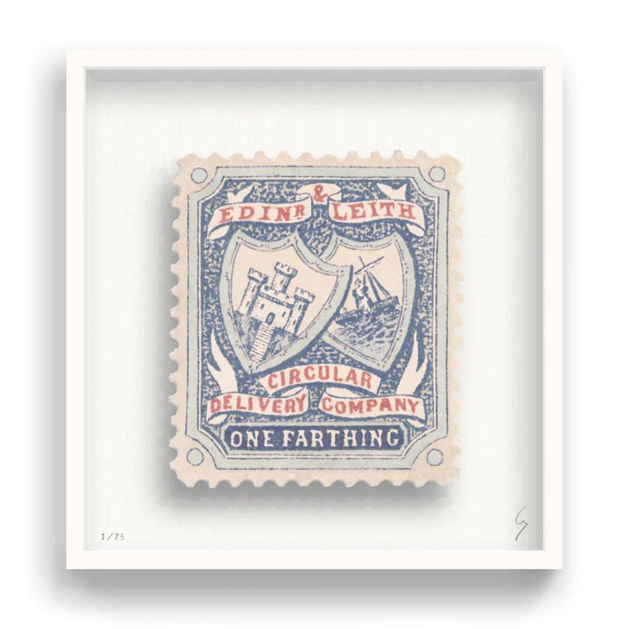 Each artwork by Gee has been digitally reimagined from an original postage stamp. Printed on 350 gsm G. F. Smith card, cut out and finished by hand, the artwork is then float mounted.

Hand-signed and editioned by the artist

This piece comes