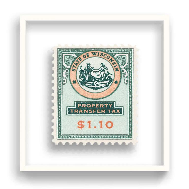 WISCONSIN

Each artwork by Gee has been digitally reimagined from an original postage stamp. Printed on 350 gsm G. F. Smith card, cut out and finished by hand, the artwork is then float mounted.

Hand-signed and editioned by the artist

This piece