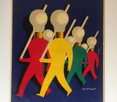 Guy Georget Original Philips Lamps Product Publicity Poster, circa 1950