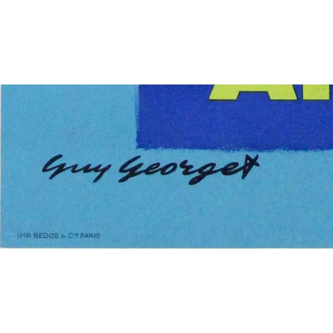 Original Reiseplakat von Guy Georget für Air France, Reisen nach Griechenland, 1962 im Angebot 2