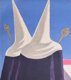 Espagne Spanish pilgrims original vintage poster by Guy Georget