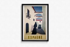 Guy Georget's 1947 original travel poster Espagne - Spain