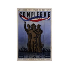 Cartel original de Guy Georget de 1946: «Journées Nationales du Souvenir»