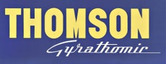 THOMSON Gyrathomic, Original horizontal French mid-century vintage poster