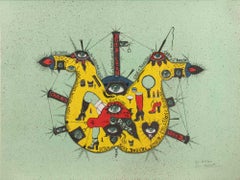 Le Coeaur (The Heart) - Screenprint by Guy Harloff - 1970s